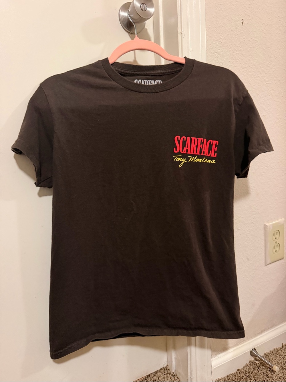 Scarface Tony Montana Black Short Sleeve Graphic Tee